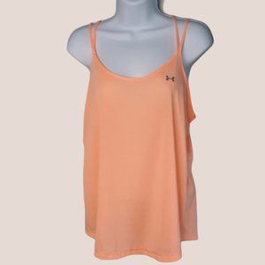 UNDER ARMOUR • Large • vibrant orange workout tank top women's fluorescent